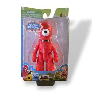 Yo Gabba Gabba Muno 3" Vinyl Mini Figure Gabbaland Jazwares Posable Toy NIB